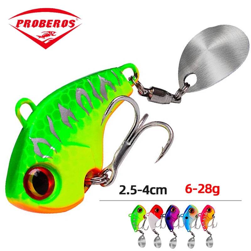 PROBEROS Metal VIB Blade Lure – 3D Eyes Spinner - Fish & Cheaps | Fishing & Outdoor Gear