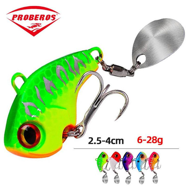 PROBEROS Metal VIB Blade Lure – 3D Eyes Spinner - Fish & Cheaps | Fishing & Outdoor Gear