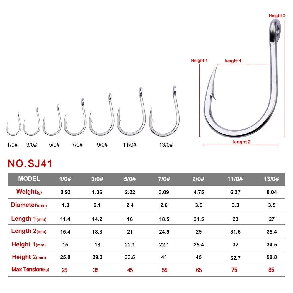 PROBEROS Large Stainless Steel Sea Hook - Fish & Cheaps | Fishing & Outdoor Gear