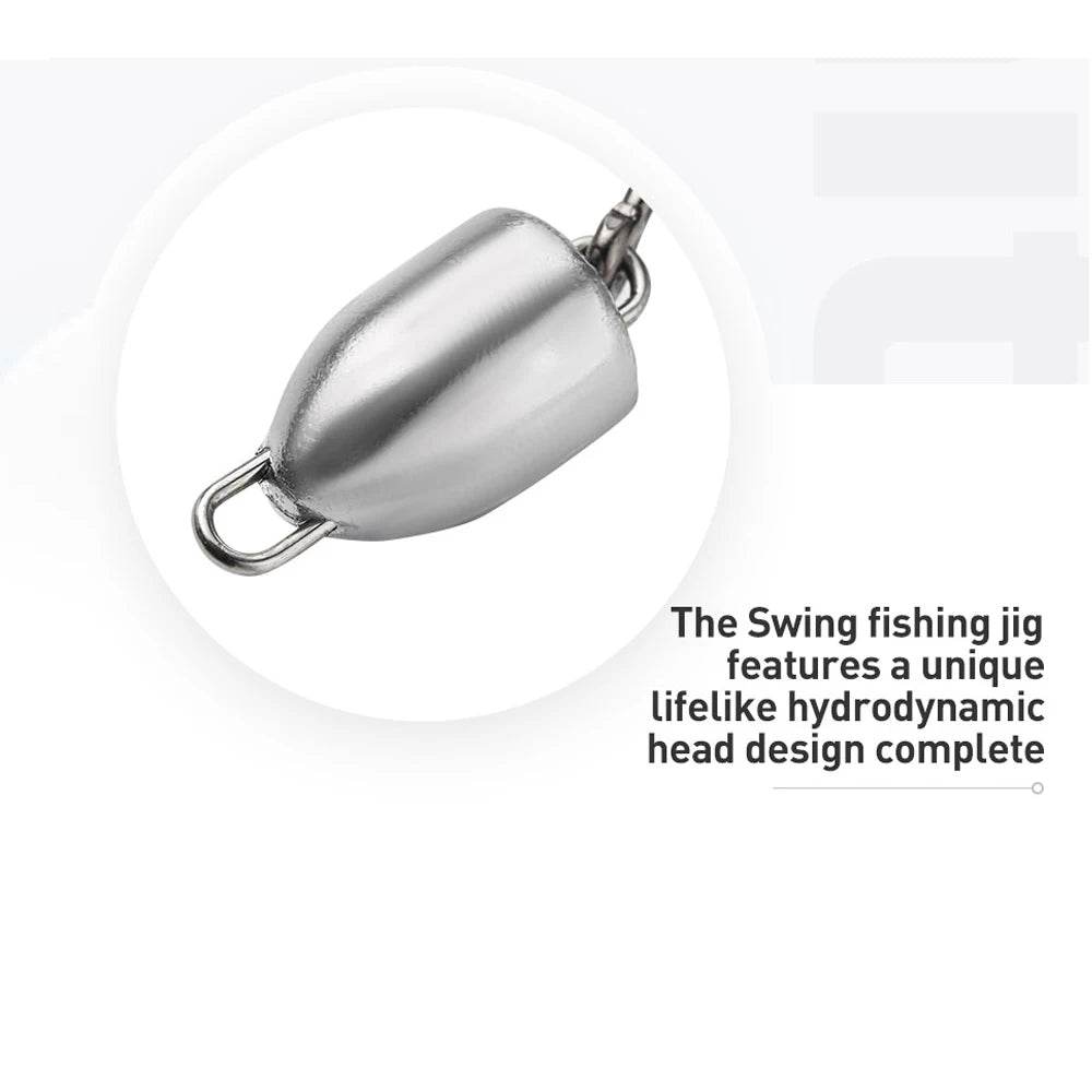 JOHNCOO 5pcs Swing Jig Heads - Fish & Cheaps | Fishing & Outdoor Gear