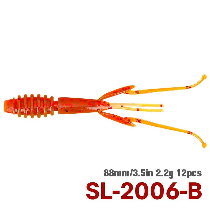 TSURINOYA 88mm Shrimp Soft Lure – Natural Action Bait - Fish & Cheaps | Fishing & Outdoor Gear