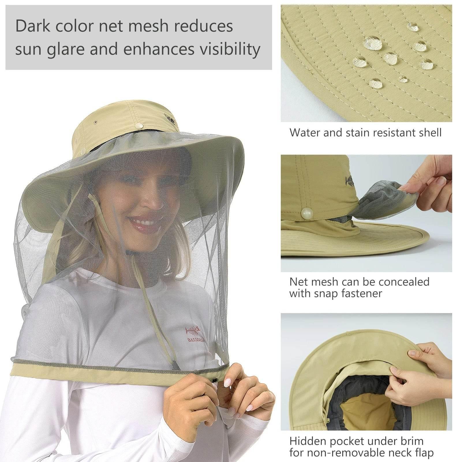 Bassdash UPF 50+ Anti Fly Hat - Fish & Cheaps | Fishing & Outdoor Gear