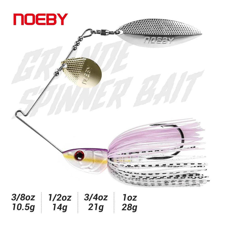 NOEBY Spinnerbait Double Willow Blade Lure - Fish & Cheaps | Fishing & Outdoor Gear