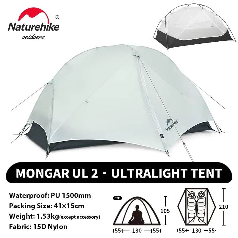 Naturehike Mongar UL 2 — Ultralight 2-Person Trekking Tent - Fish & Cheaps | Fishing & Outdoor Gear