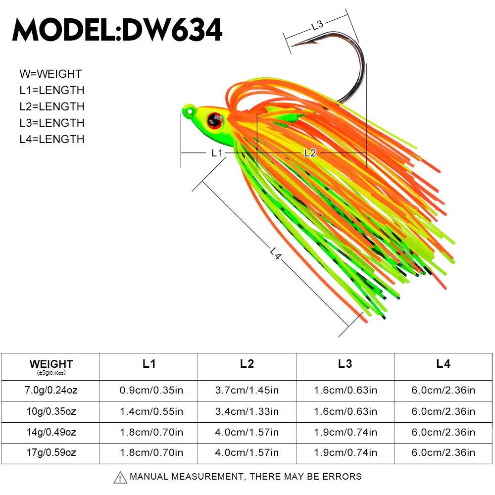 PROBEROS Weedless Spinnerbait Jig - Fish & Cheaps | Fishing & Outdoor Gear