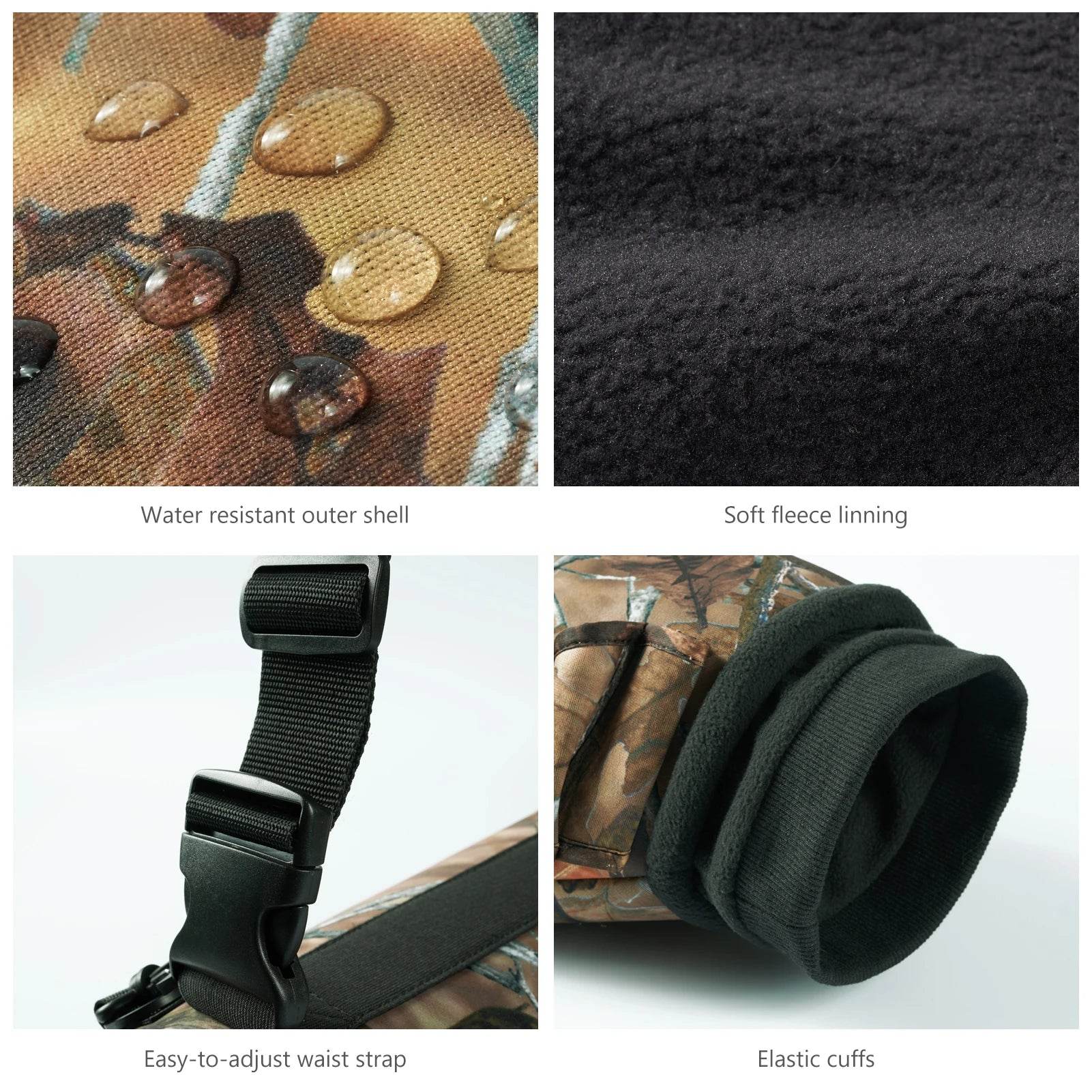 Bassdash Camo Hunting Muff – Fleece Lined Hand Warmer - Fish & Cheaps | Fishing & Outdoor Gear