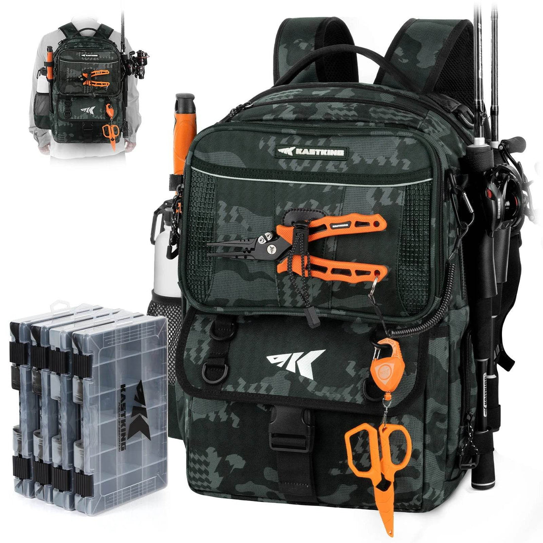 KastKing BaitSpace 50L Tackle Backpack - Fish & Cheaps | Fishing & Outdoor Gear
