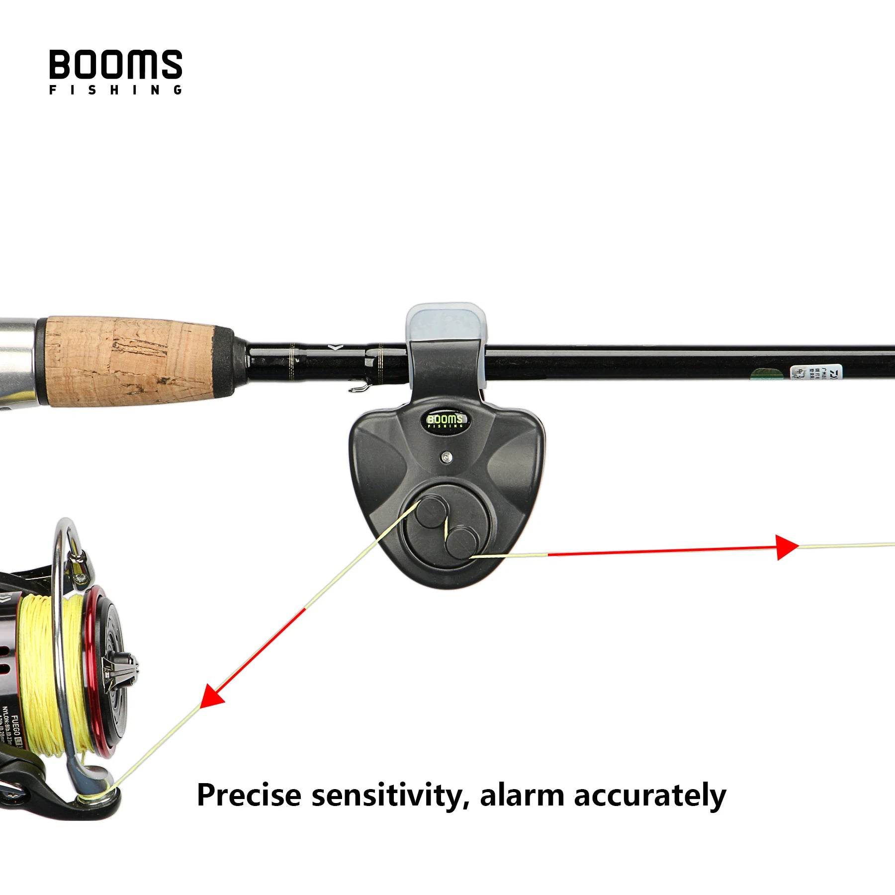 Booms E01 Bite Alarm – LED Rod Signal Clip - Fish & Cheaps | Fishing & Outdoor Gear