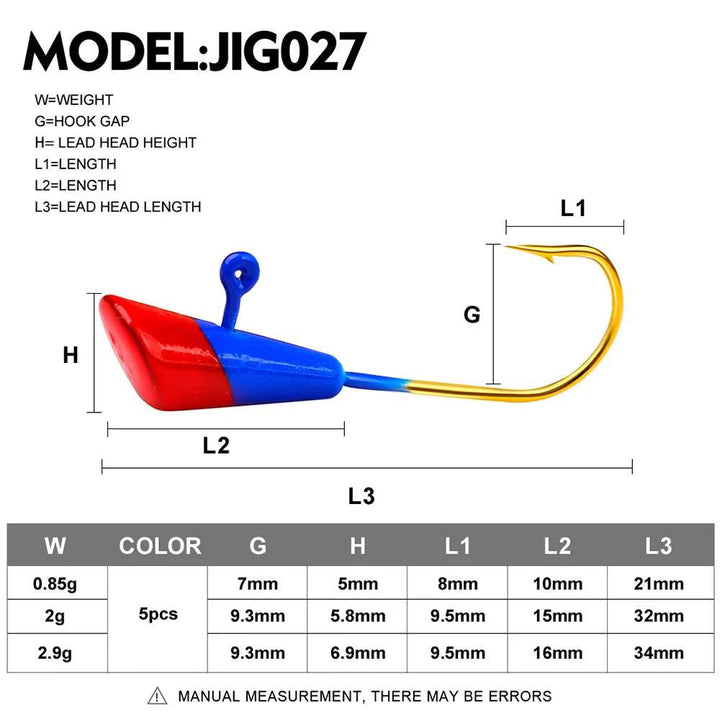 PROBEROS Crank Jig Head Hook Set - Fish & Cheaps | Fishing & Outdoor Gear