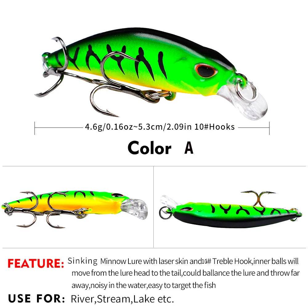 PROBEROS Mini Sinking Minnow Wobbler - Fish & Cheaps | Fishing & Outdoor Gear