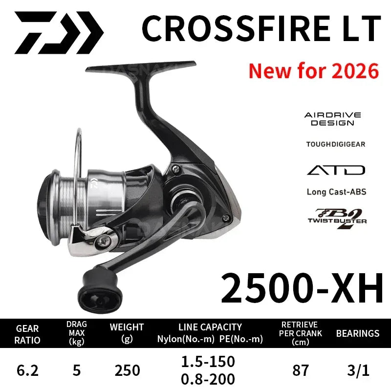 Daiwa Crossfire CS LT 2026 Spinning Reel - Fish & Cheaps | Fishing & Outdoor Gear