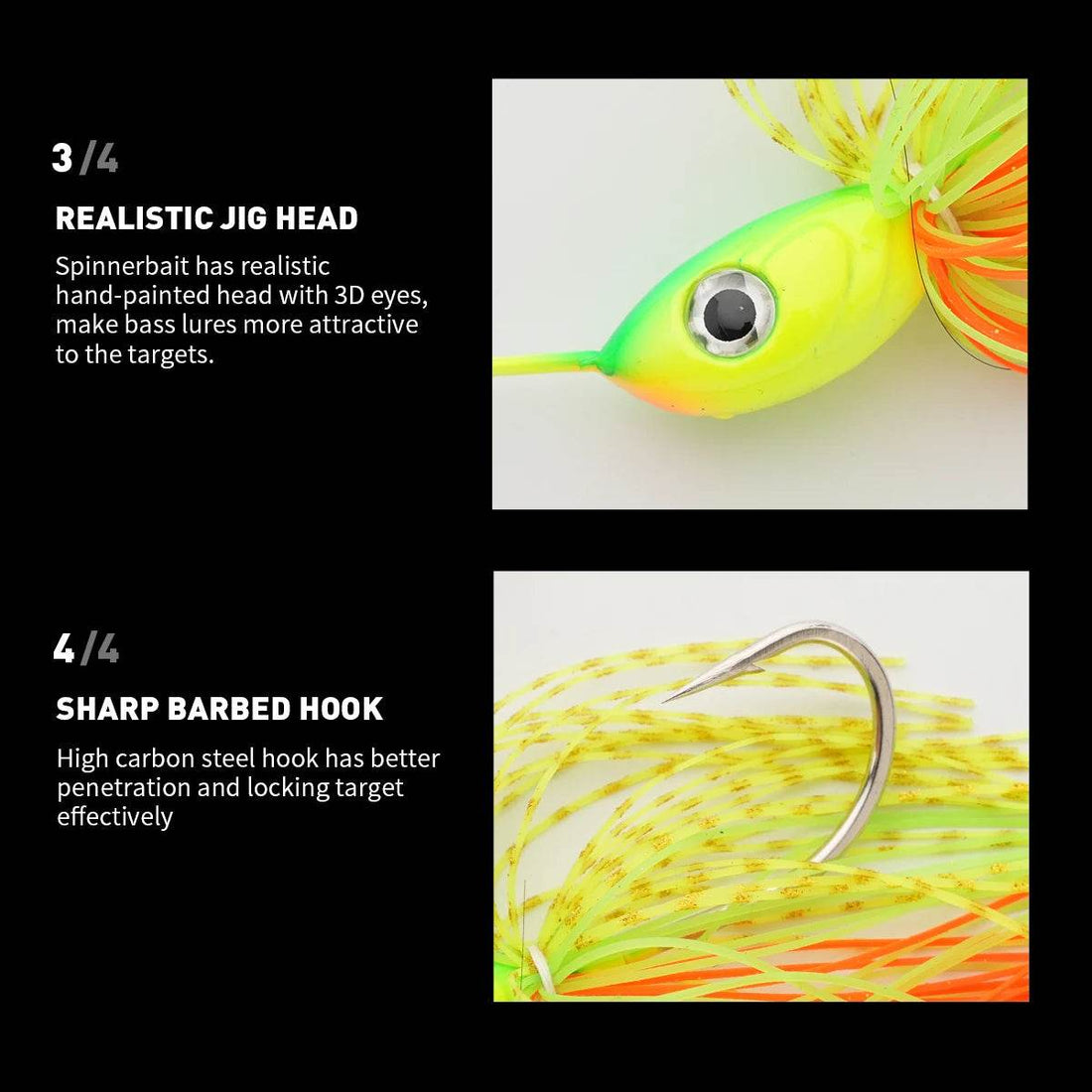 JOHNCOO 50g Double Blade Spinnerbait - Fish & Cheaps | Fishing & Outdoor Gear