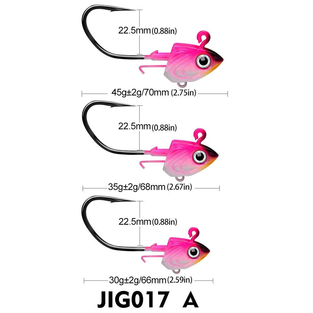 PROBEROS Jig Head Fish Hook – Soft Worm Specialist - Fish & Cheaps | Fishing & Outdoor Gear