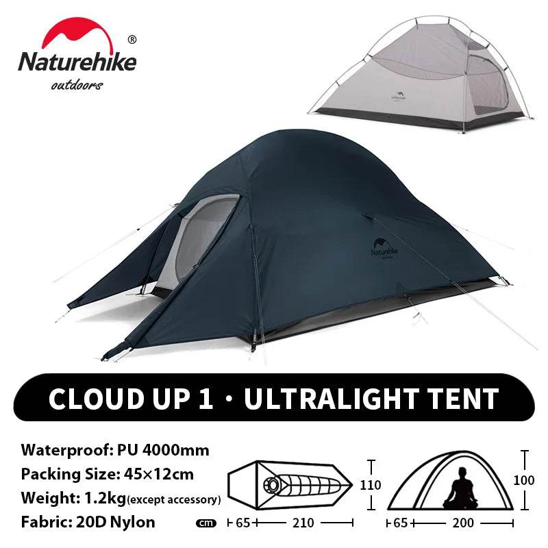 Naturehike Cloud Up 2 Ultralight Trekking Tent - Fish & Cheaps | Fishing & Outdoor Gear