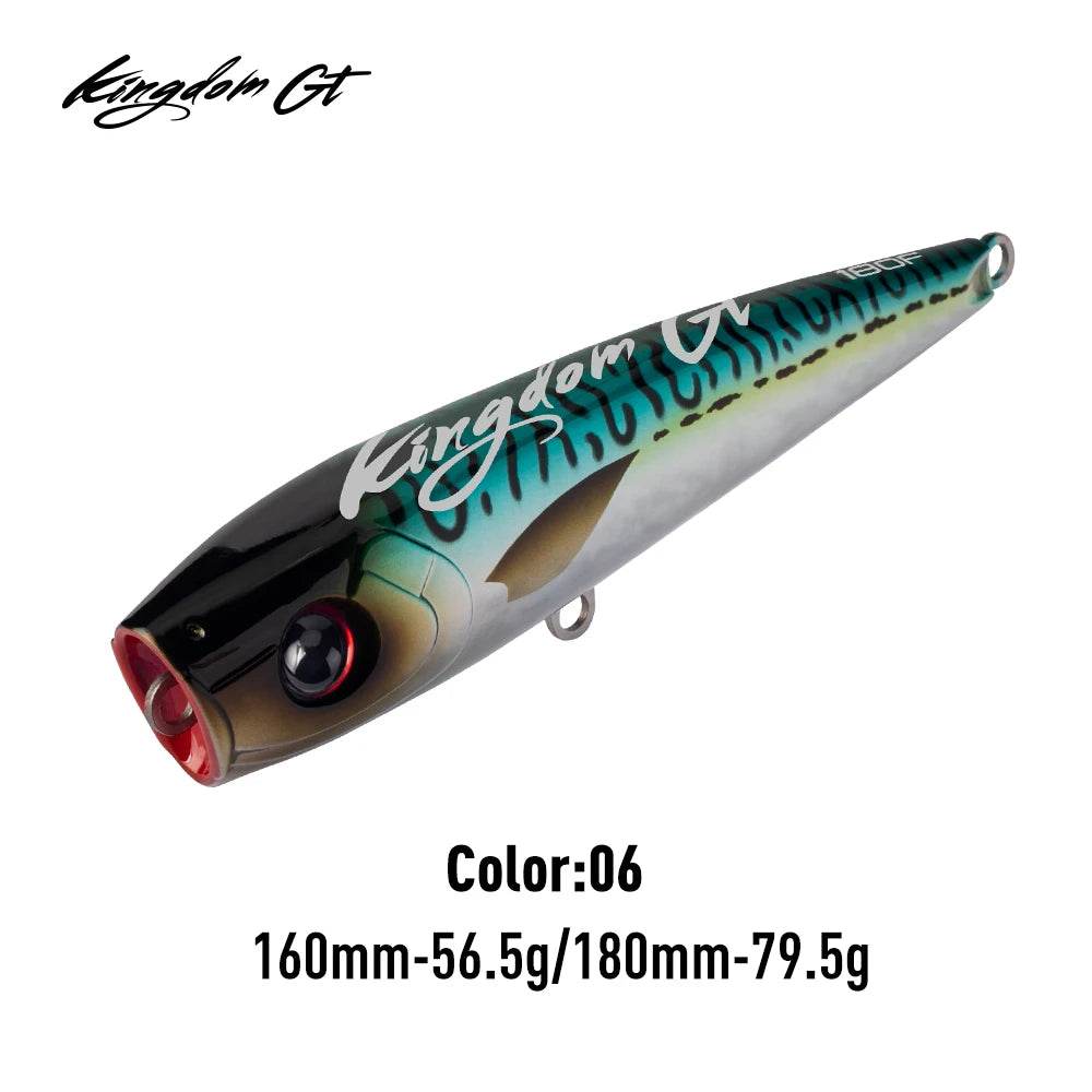 Kingdom GT Topwater Popper – Hard Saltwater Lure - Fish & Cheaps | Fishing & Outdoor Gear