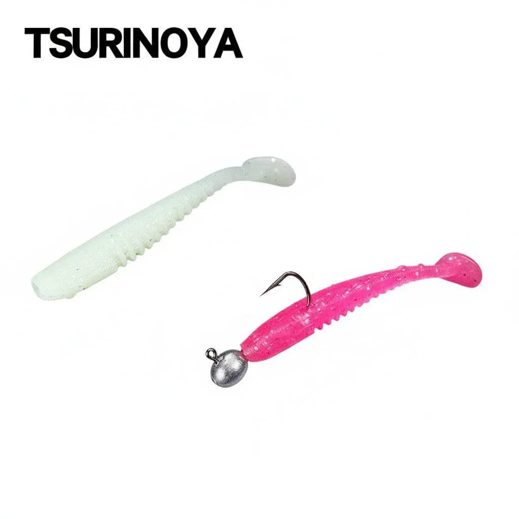 TSURINOYA FLEX 38mm T Tail Soft Bait - Fish & Cheaps | Fishing & Outdoor Gear