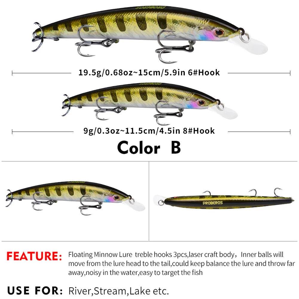 PROBEROS Japanese Minnow Hard Bait - Fish & Cheaps | Fishing & Outdoor Gear