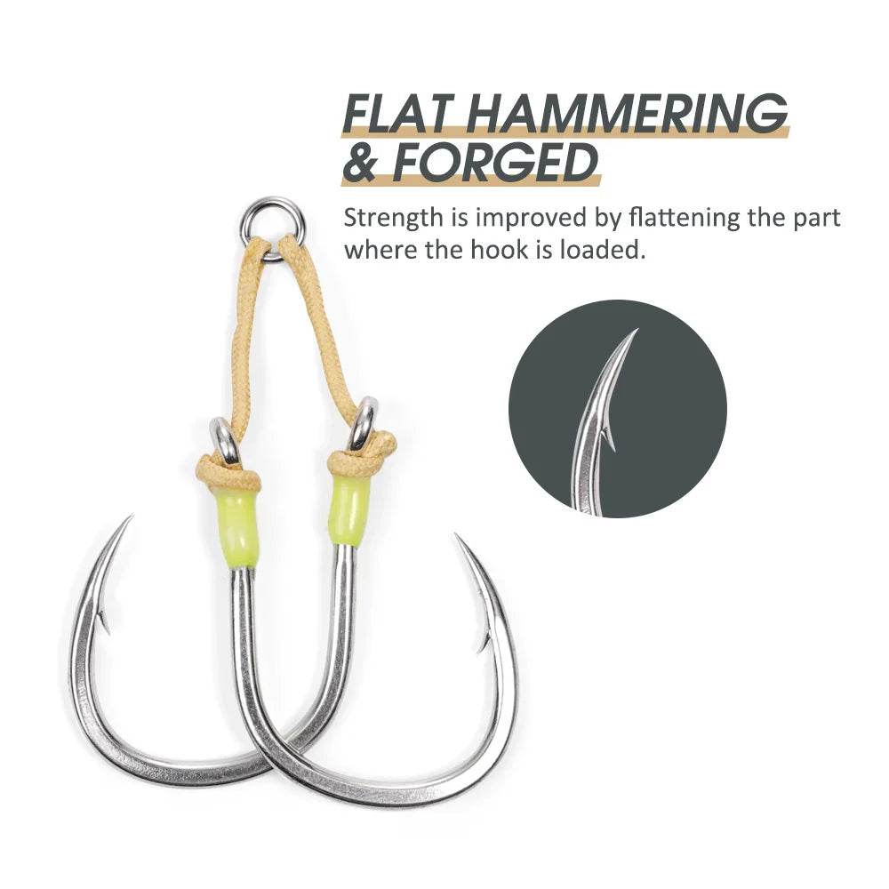 Noeby Heavy Duty Twin Assist Hook - Fish & Cheaps | Fishing & Outdoor Gear