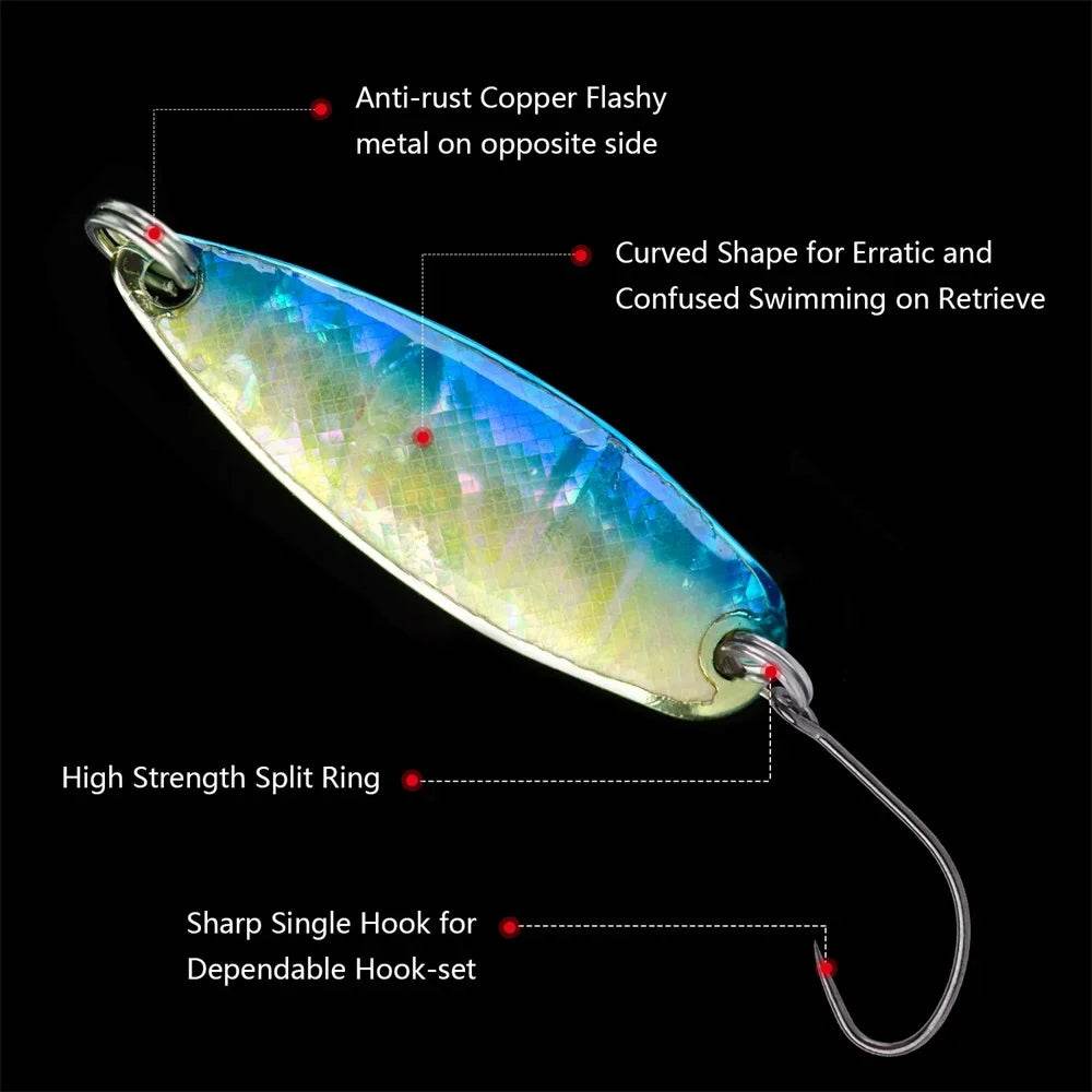 Goture Micro Spoon Spinner Lure – Premium Trout & Perch Artificial Bait - Fish & Cheaps | Fishing & Outdoor Gear