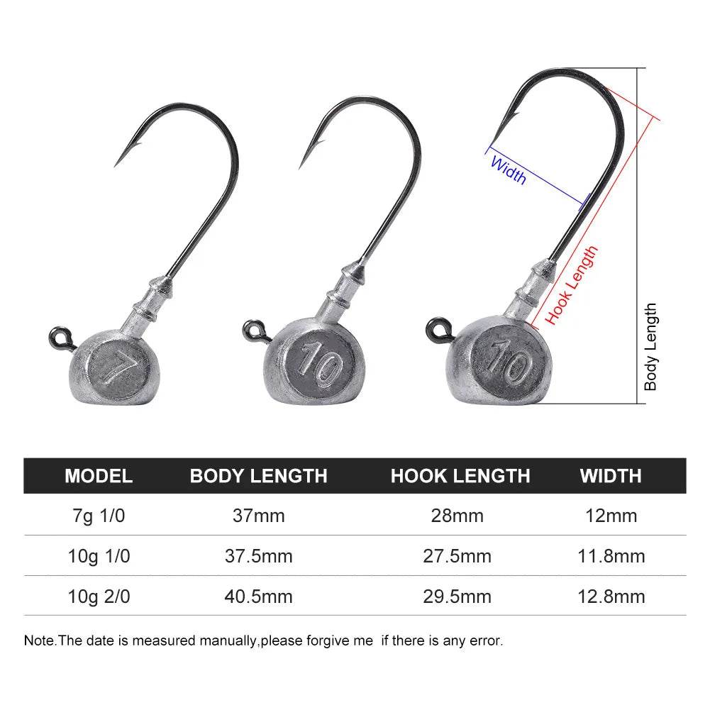 Noeby Ned Rig Jig Head – Premium Precision Hooks - Fish & Cheaps | Fishing & Outdoor Gear