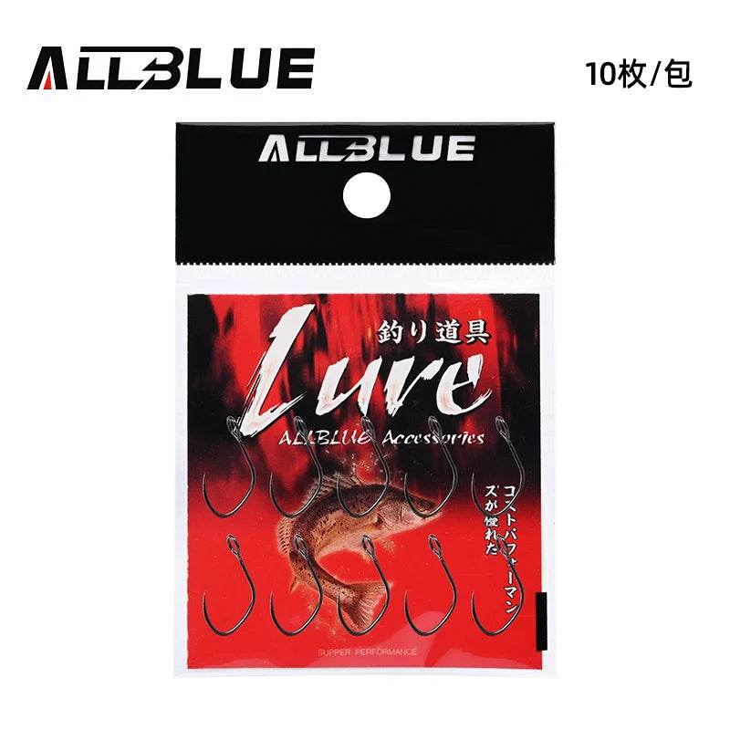 ALLBLUE  Barbless Trout Hook Set – 10pcs Vertical Eye (10#, 8#) - Fish & Cheaps | Fishing & Outdoor Gear