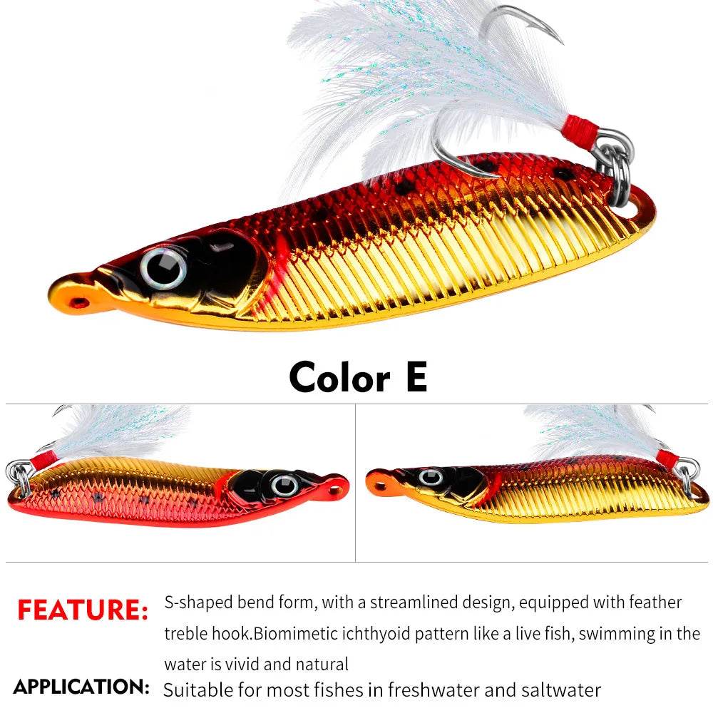 PROBEROS Metal VIB Spinner Spoon Lure - Fish & Cheaps | Fishing & Outdoor Gear