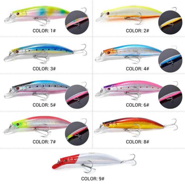 Noeby Suspending Minnow 135mm – Long Casting Jerkbait - Fish & Cheaps | Fishing & Outdoor Gear