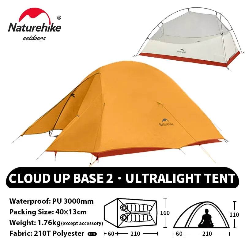 Naturehike Cloud Up 2 – Ultralight 2-Person Camping Tent - Fish & Cheaps | Fishing & Outdoor Gear