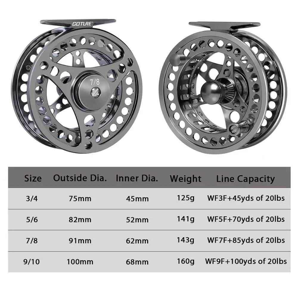 Goture WT Large Arbor Fly Reel – Silver Precision - Fish & Cheaps | Fishing & Outdoor Gear