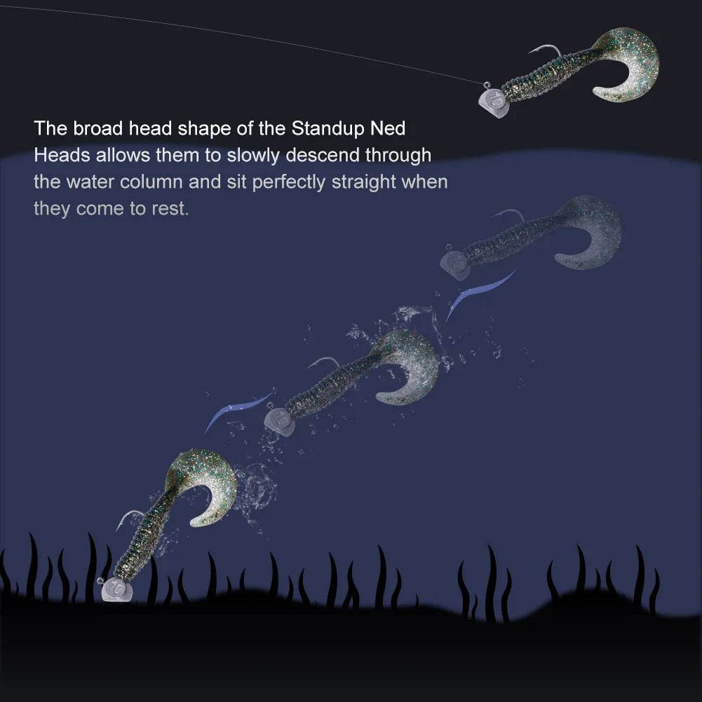 Noeby Ned Rig Jig Head – Premium Precision Hooks - Fish & Cheaps | Fishing & Outdoor Gear