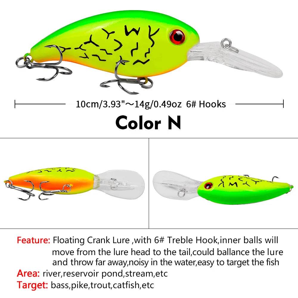 PROBEROS Minnow 10cm Crankbait – Proven Topwater Action - Fish & Cheaps | Fishing & Outdoor Gear