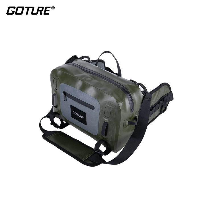 Goture Waterproof Fly Fishing Bag – Large Capacity Waist Pack - Fish & Cheaps | Fishing & Outdoor Gear