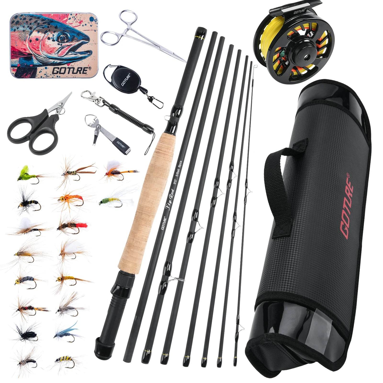 Goture 2.7M Fly Fishing Rod & Reel Combo - Fish & Cheaps | Fishing & Outdoor Gear