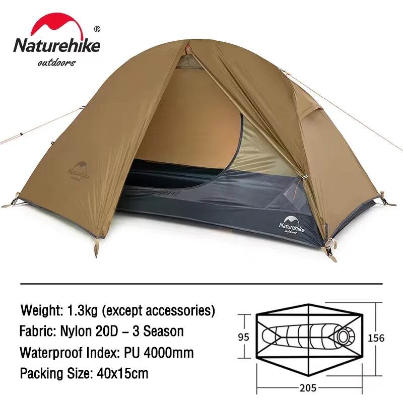 Naturehike Cycling Tent — Ultralight 1-Person Shelter - Fish & Cheaps | Fishing & Outdoor Gear