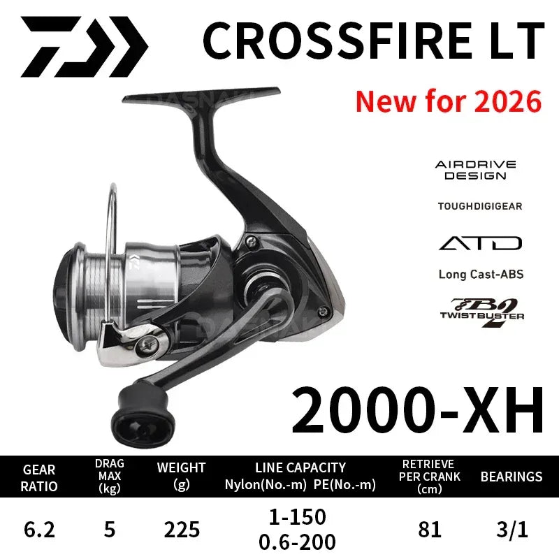 Daiwa Crossfire CS LT 2026 Spinning Reel - Fish & Cheaps | Fishing & Outdoor Gear