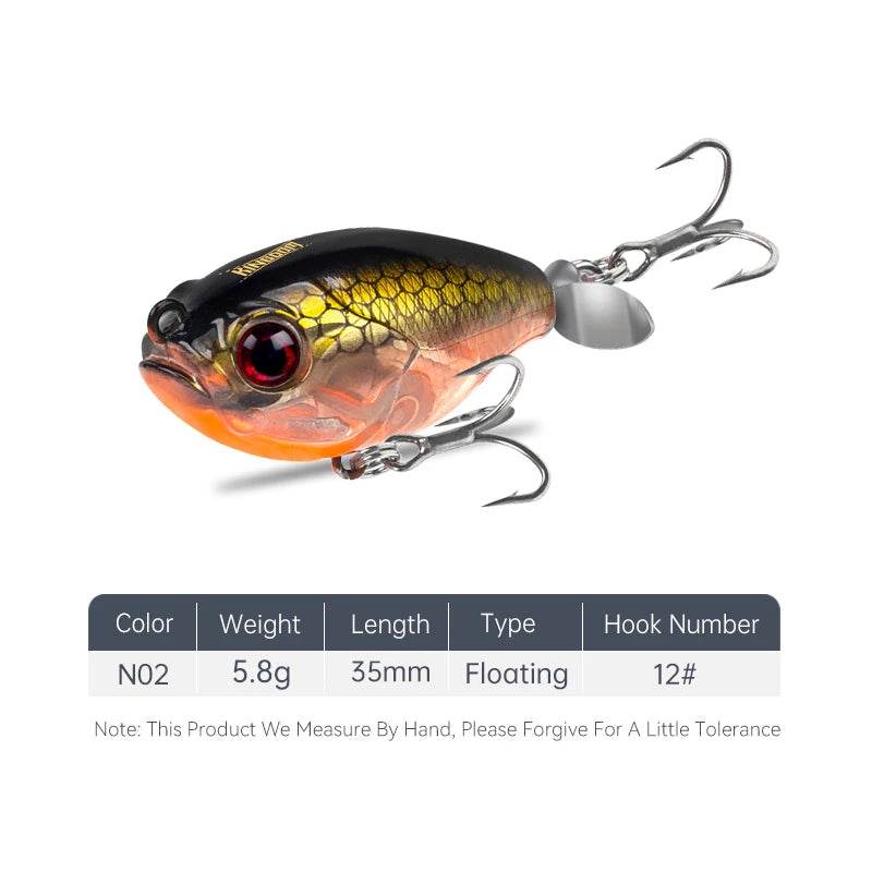 Kingdom GoldPop 35mm Topwater Lure - Fish & Cheaps | Fishing & Outdoor Gear
