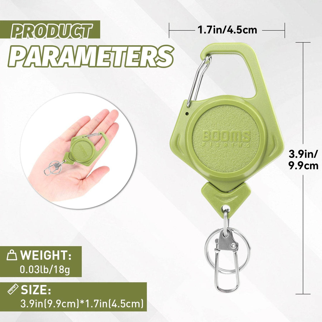 Booms Fishing XW80 Retractable Zinger - Fish & Cheaps | Fishing & Outdoor Gear