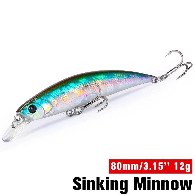 TSURINOYA 80S Sinking Minnow – 8cm Hard Bait - Fish & Cheaps | Fishing & Outdoor Gear