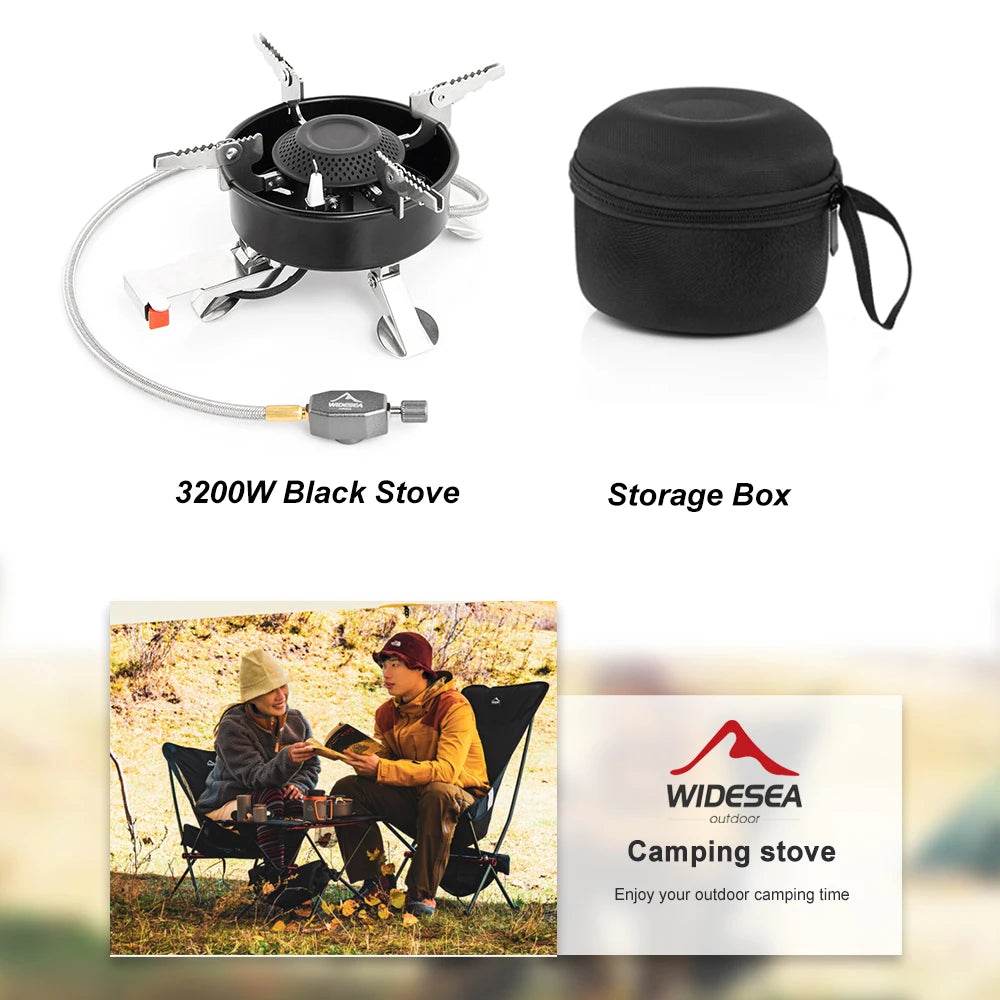 Widesea 3200W Foldable Camping Stove - Fish & Cheaps | Fishing & Outdoor Gear