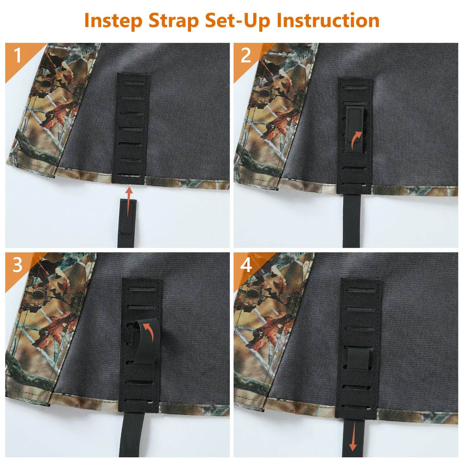 BASSDASH Camo Waterproof Gaiters – All-Terrain Leg Protection - Fish & Cheaps | Fishing & Outdoor Gear