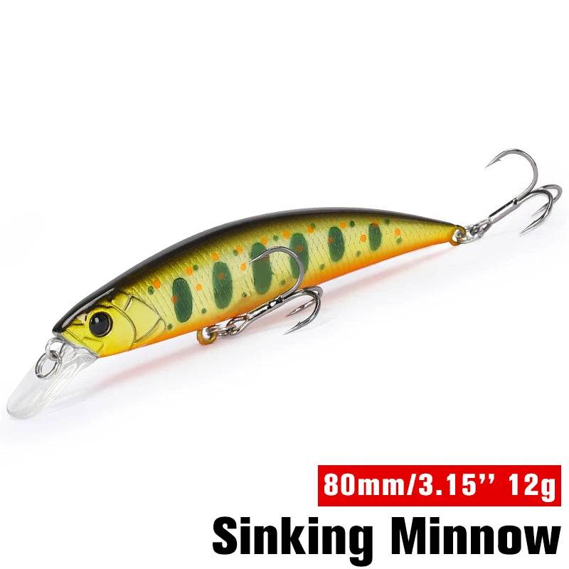 TSURINOYA 80S Sinking Minnow – 8cm Hard Bait - Fish & Cheaps | Fishing & Outdoor Gear