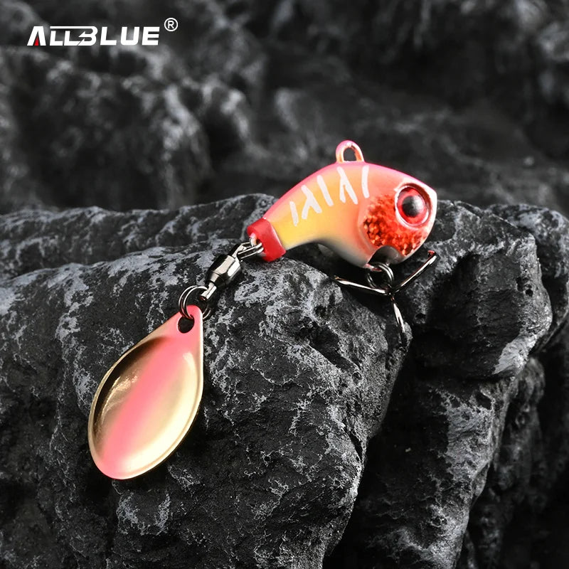 ALLBLUE CYCLONE Tail Spinner Metal Vib Shad Casting Shore Jig Vibration Jigging Blade Spoon Fishing Lure Artificial Bait Tackle
