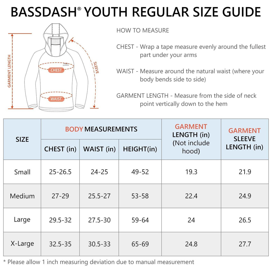 BASSDASH Youth UPF 50+ Hooded Shirt with Mask - Fish & Cheaps | Fishing & Outdoor Gear