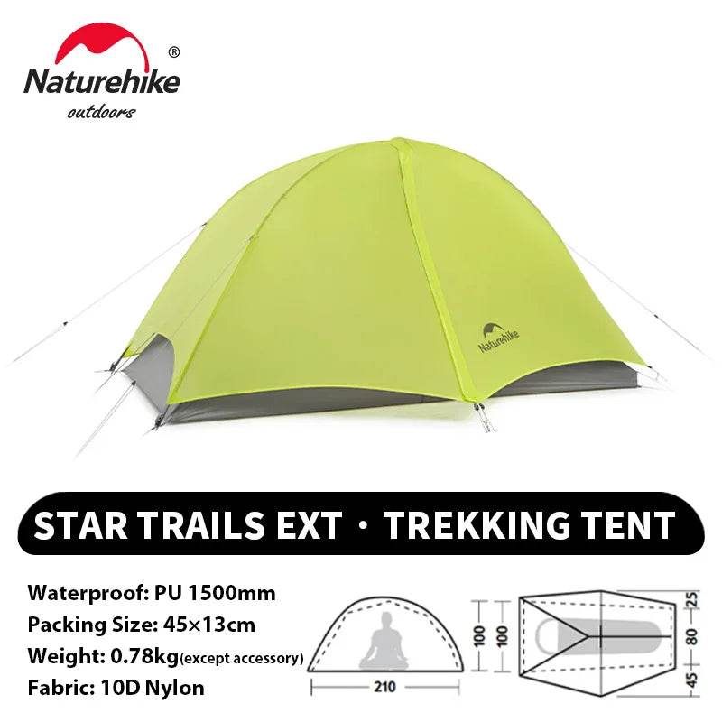 Naturehike Star Trails EXT Trekking Tent - Fish & Cheaps | Fishing & Outdoor Gear