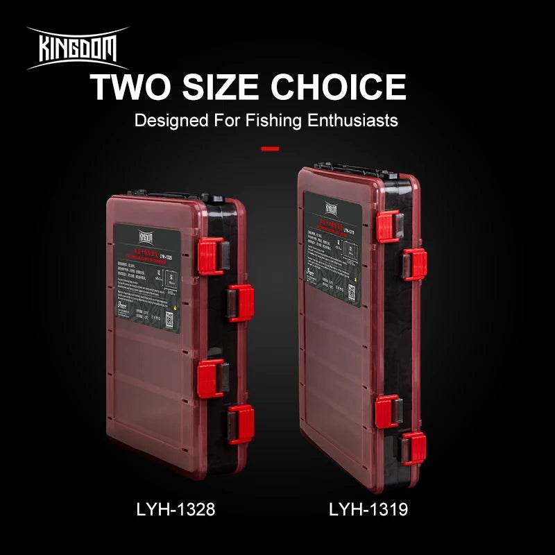 Kingdom 14-Compartment Double-Sided Tackle Box - Fish & Cheaps | Fishing & Outdoor Gear