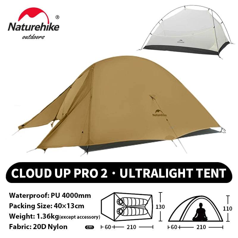 Naturehike Cloud Up 2 – Ultralight 2-Person Camping Tent - Fish & Cheaps | Fishing & Outdoor Gear