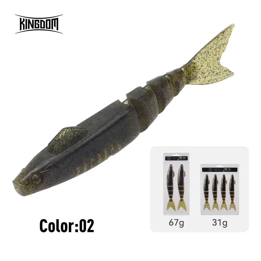 Kingdom Jointed Soft Swimbait – Monster Bite Series - Fish & Cheaps | Fishing & Outdoor Gear