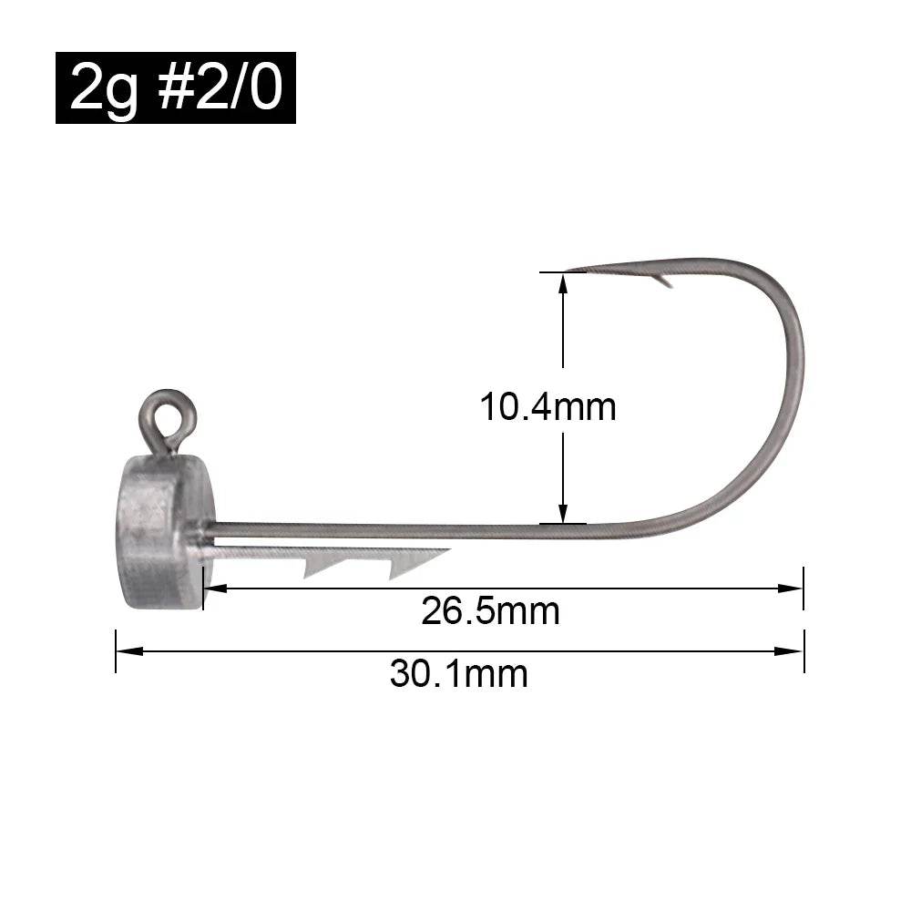 Spinpoler Ned Rig Jig Heads – Ultra-Sharp Barbed Precision - Fish & Cheaps | Fishing & Outdoor Gear