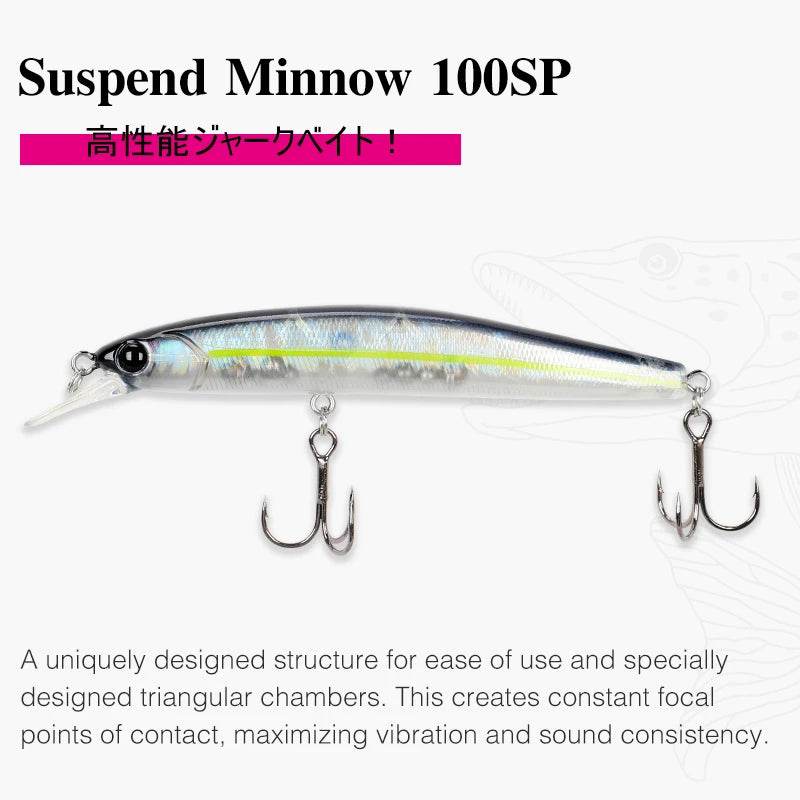 TSURINOYA 100SP Suspending Minnow – Precision Jerkbait - Fish & Cheaps | Fishing & Outdoor Gear