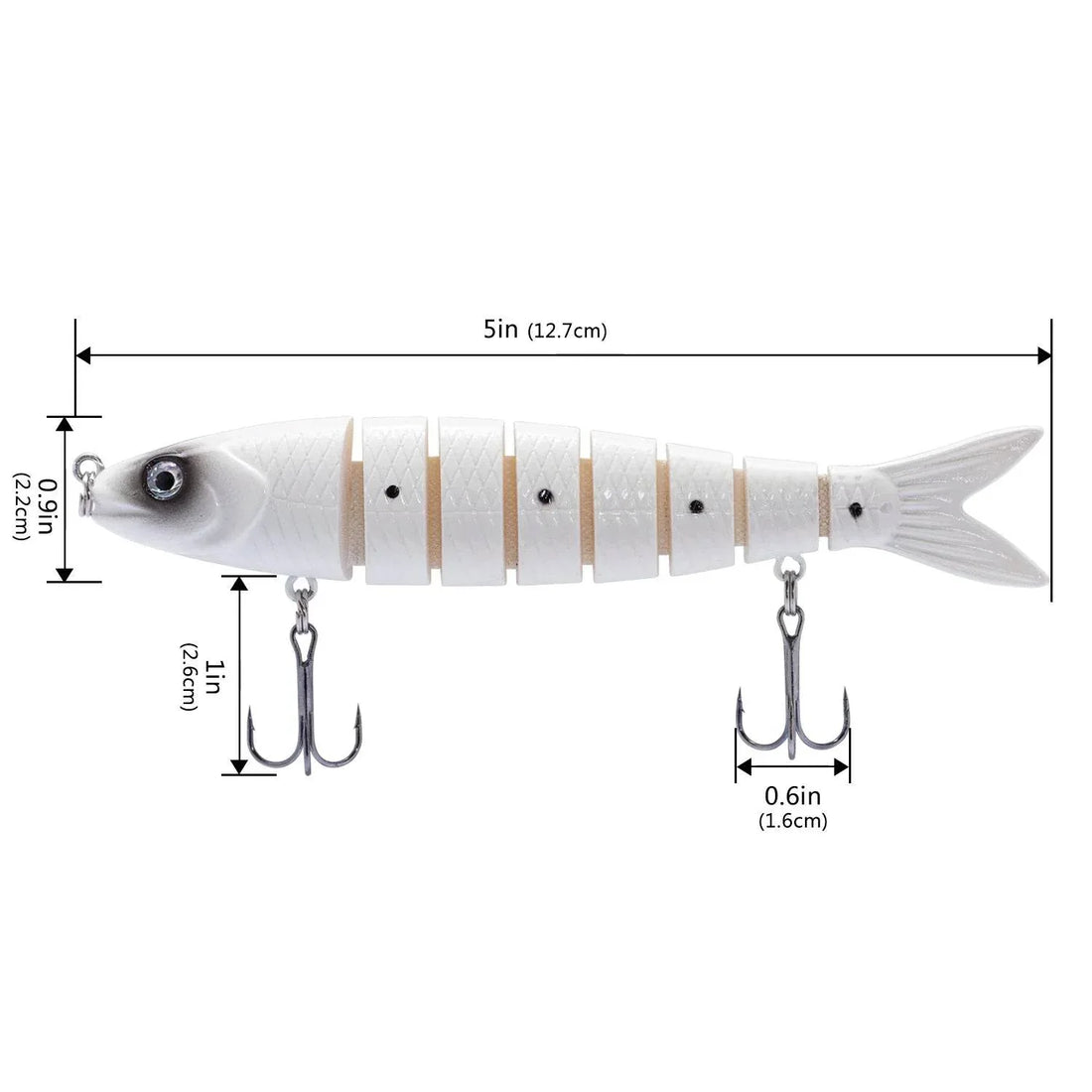 Bassdash Segmented Swimbait Minnow – 4 Pack - Fish & Cheaps | Fishing & Outdoor Gear